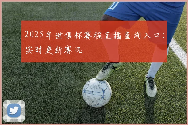 2025年世俱杯赛程直播查询入口：实时更新赛况