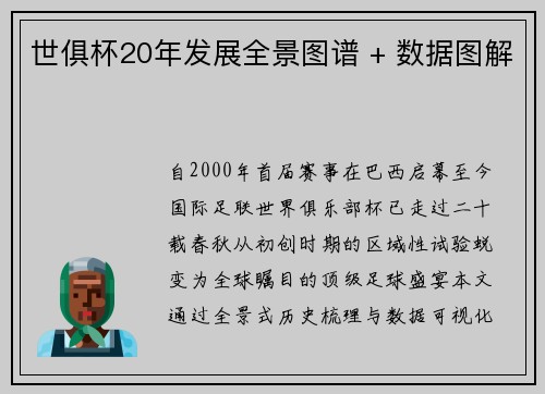世俱杯20年发展全景图谱 + 数据图解